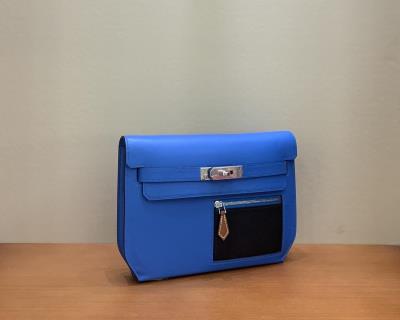 wholesale quality hermes kelly depeches colormatic swift blue hydra noir